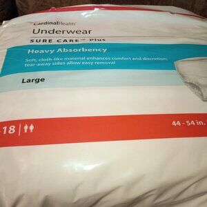 Sure Care Plus Adult Protective Underwear - Heavy Absorbency - Size Large - 72CT